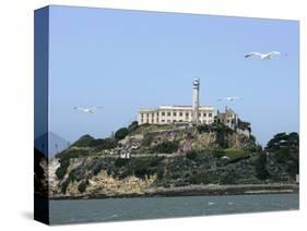 Travel Trip Alcatraz Overhaul-Eric Risberg-Stretched Canvas