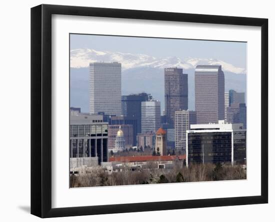 Travel Trip Day in Denver-David Zalubowski-Framed Premium Photographic Print