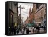 Travel Trip Glasgow Shopping-Sandy Kozel-Framed Stretched Canvas