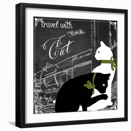 Travel with Your Cat-Color Bakery-Framed Giclee Print