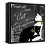 Travel with Your Cat-Color Bakery-Framed Stretched Canvas