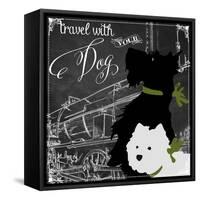 Travel with Your Dog-Color Bakery-Framed Stretched Canvas