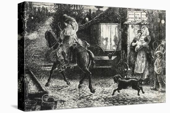 Traveler, Engraving from Painting-Ford Madox Brown-Stretched Canvas