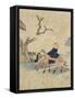 Traveler on Horseback under Bloomed Cherry Tree, 1770-1829-Katsushika Hokusai-Framed Stretched Canvas