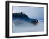 Travelers Drive over a Flooded Salt Flat in Bolivia-Sergio Ballivian-Framed Photographic Print