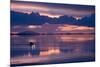 Travelers Drive their Suv across a the Salar De Uyuni, a Flooded Salt Flat, in Bolivia-Sergio Ballivian-Mounted Photographic Print