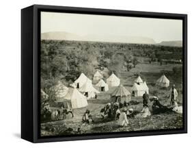 Travelers' Encampment, 1850s-Mendel John Diness-Framed Stretched Canvas