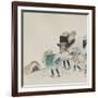 Travelers in a Storm-Shibata Zeshin-Framed Giclee Print