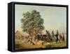 Travelers Resting, Prilidiano Pueyrredon, Argentina-null-Framed Stretched Canvas