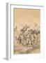 Travelers Stung By Bees, c1880-null-Framed Giclee Print