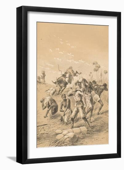 Travelers Stung By Bees, c1880-null-Framed Premium Giclee Print