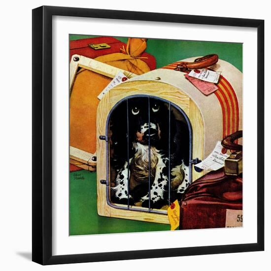 "Traveling Butch," July 15, 1944-Albert Staehle-Framed Premium Giclee Print