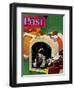 "Traveling Butch," Saturday Evening Post Cover, July 15, 1944-Albert Staehle-Framed Premium Giclee Print