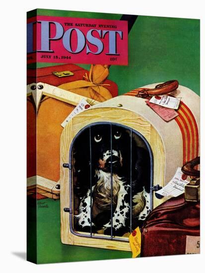 "Traveling Butch," Saturday Evening Post Cover, July 15, 1944-Albert Staehle-Stretched Canvas