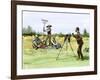 Traveling Photographer Taking a Picture of Farmers in Their Field, c.1880-null-Framed Giclee Print