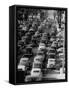 Traveling Through Rush Hour Traffic in Downtown Los Angeles-Loomis Dean-Framed Stretched Canvas