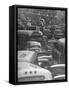 Traveling Through Rush Hour Traffic in Downtown Los Angeles-Loomis Dean-Framed Stretched Canvas