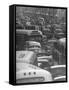 Traveling Through Rush Hour Traffic in Downtown Los Angeles-Loomis Dean-Framed Stretched Canvas