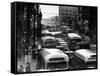 Traveling Through Rush Hour Traffic in Downtown Los Angeles-Loomis Dean-Framed Stretched Canvas