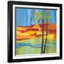 Traveling Tropical 2-Jan Weiss-Framed Art Print