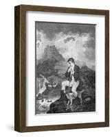 Traveller in Switzerland-F Wheatley-Framed Art Print