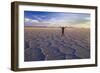 Traveller on Salar De Uyuni-null-Framed Photographic Print