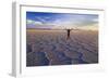 Traveller on Salar De Uyuni-null-Framed Photographic Print