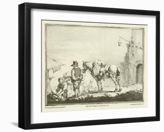 Traveller with a Horse-Philips Wouwerman-Framed Giclee Print