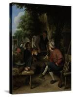 Travellers at Rest-Adriaen Van Ostade-Stretched Canvas