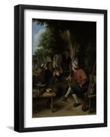Travellers at Rest-Adriaen Van Ostade-Framed Art Print