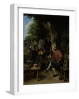 Travellers at Rest-Adriaen Van Ostade-Framed Art Print