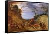 Travellers Attacked by Bandits-Peeter Snayers-Framed Stretched Canvas