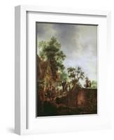 Travellers by an Inn-Isack van Ostade-Framed Giclee Print