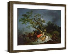 Travellers Caught in a Storm, C.1770-Philip James De Loutherbourg-Framed Giclee Print