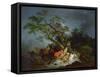 Travellers Caught in a Storm, C.1770-Philip James De Loutherbourg-Framed Stretched Canvas