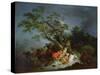 Travellers Caught in a Storm, C.1770-Philip James De Loutherbourg-Stretched Canvas