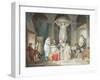 Travellers Greeted by Peasants in Italy (Gouache & W/C on Paper)-Jean Baptiste Mallet-Framed Giclee Print