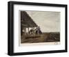 Travellers in the Pampas Refreshing Themselves by a House, 1818-Emeric Essex Vidal-Framed Giclee Print