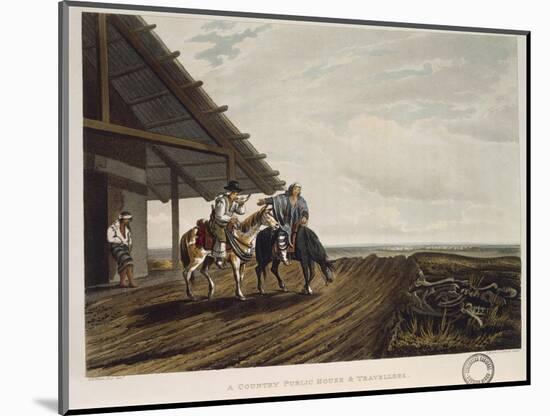 Travellers in the Pampas Refreshing Themselves by a House, 1818-Emeric Essex Vidal-Mounted Giclee Print