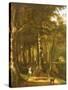 Travellers on a Path in a Wooded Landscape-Jan Massys or Metsys-Stretched Canvas