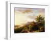 Travellers on a Path in an Extensive Rhineland Landscape-Barend Cornelis Koekkoek-Framed Giclee Print