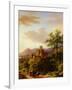 Travellers on a Path in an Extensive Rhineland Landscape-Barend Cornelis Koekkoek-Framed Giclee Print