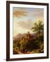 Travellers on a Path in an Extensive Rhineland Landscape-Barend Cornelis Koekkoek-Framed Giclee Print