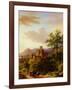 Travellers on a Path in an Extensive Rhineland Landscape-Barend Cornelis Koekkoek-Framed Giclee Print