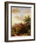 Travellers on a Path in an Extensive Rhineland Landscape-Barend Cornelis Koekkoek-Framed Giclee Print