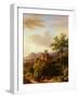 Travellers on a Path in an Extensive Rhineland Landscape-Barend Cornelis Koekkoek-Framed Giclee Print