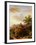 Travellers on a Path in an Extensive Rhineland Landscape-Barend Cornelis Koekkoek-Framed Giclee Print