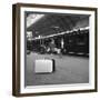 Travellers on a Platform, Centraal Station, Amsterdam, Netherlands, 1963-Michael Walters-Framed Photographic Print