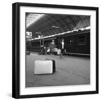 Travellers on a Platform, Centraal Station, Amsterdam, Netherlands, 1963-Michael Walters-Framed Photographic Print