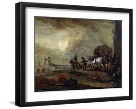 Travellers on the Way, 17th Century-Philips Wouwerman-Framed Giclee Print